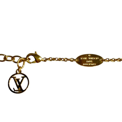 Louis Vuitton Necklace Collier My Blooming Monogram Flower Strass Gold — view 5