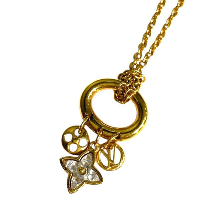 Louis Vuitton Necklace Collier My Blooming Monogram Flower Strass Gold