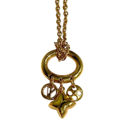 Louis Vuitton Necklace Collier My Blooming Monogram Flower Strass Gold — view 3