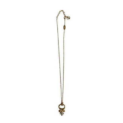 Louis Vuitton Necklace Collier My Blooming Monogram Flower Strass Gold — view 4