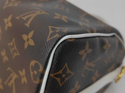 Louis Vuitton Speedy Bandouliere 25 Brown White Monogram 2-Way Shoulder Bag Mini — view 3