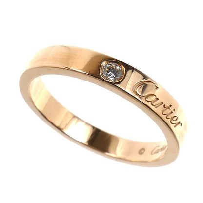Cartier 18K Pink Gold C de Cartier Wedding Diamond Ring