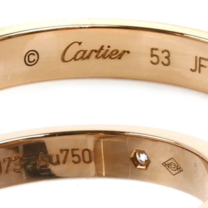 Cartier 18K Pink Gold C de Cartier Wedding Diamond Ring — view 5