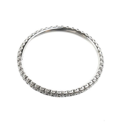 Cartier 18K White Gold Full Eternity Ring Diamond — view 4