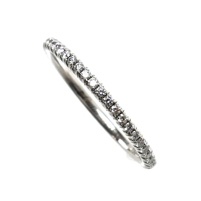 Cartier 18K White Gold Full Eternity Ring Diamond — view 2