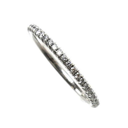 Cartier 18K White Gold Full Eternity Ring Diamond — view 2