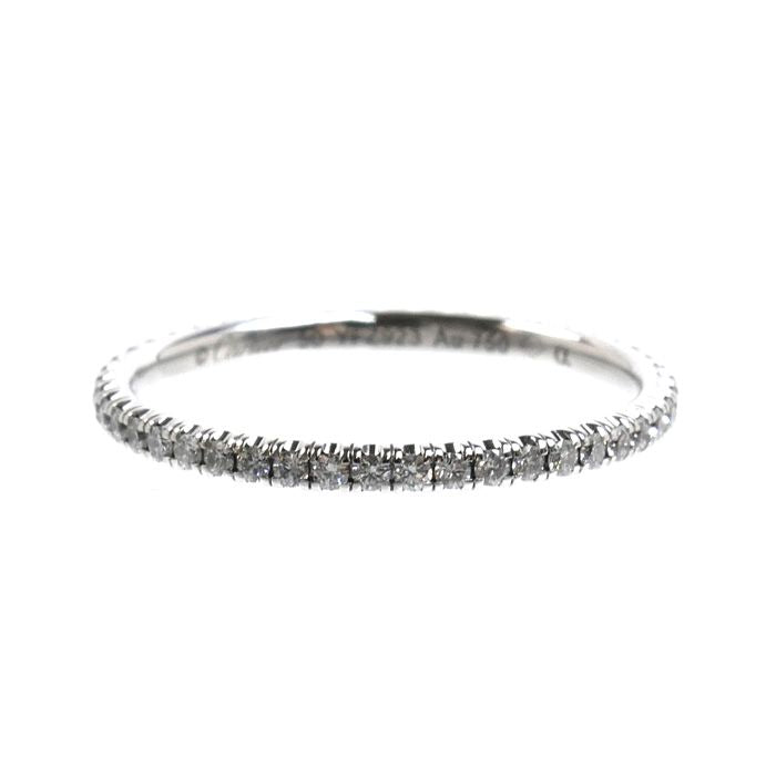 Cartier 18K White Gold Full Eternity Ring Diamond — view 3