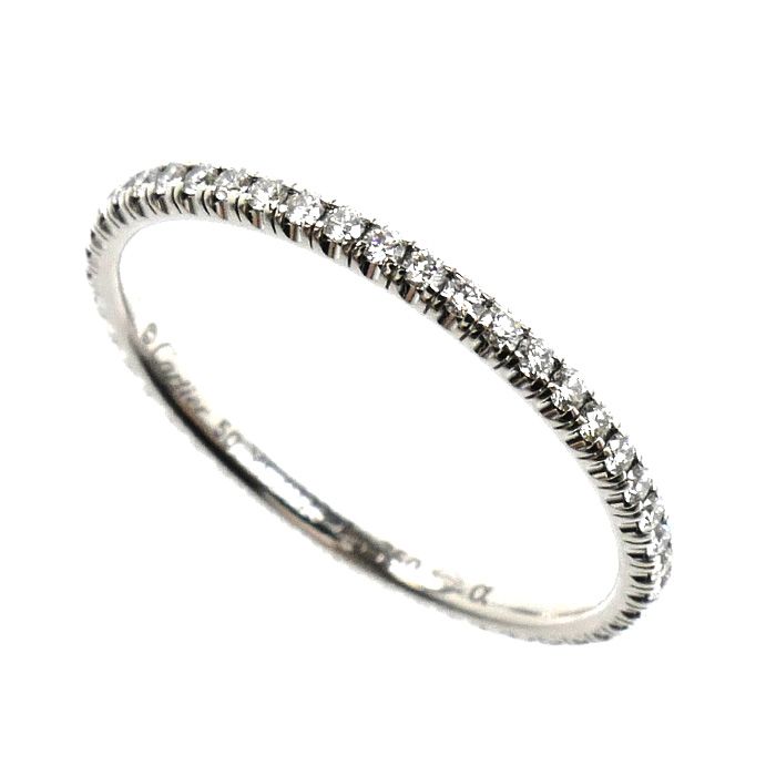 Cartier 18K White Gold Full Eternity Ring Diamond