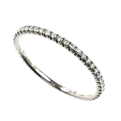 Cartier 18K White Gold Full Eternity Ring Diamond