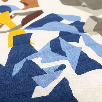 Hermes Heaven Shawl Beige Multicolor Cashmere Silk Scarf — view 7