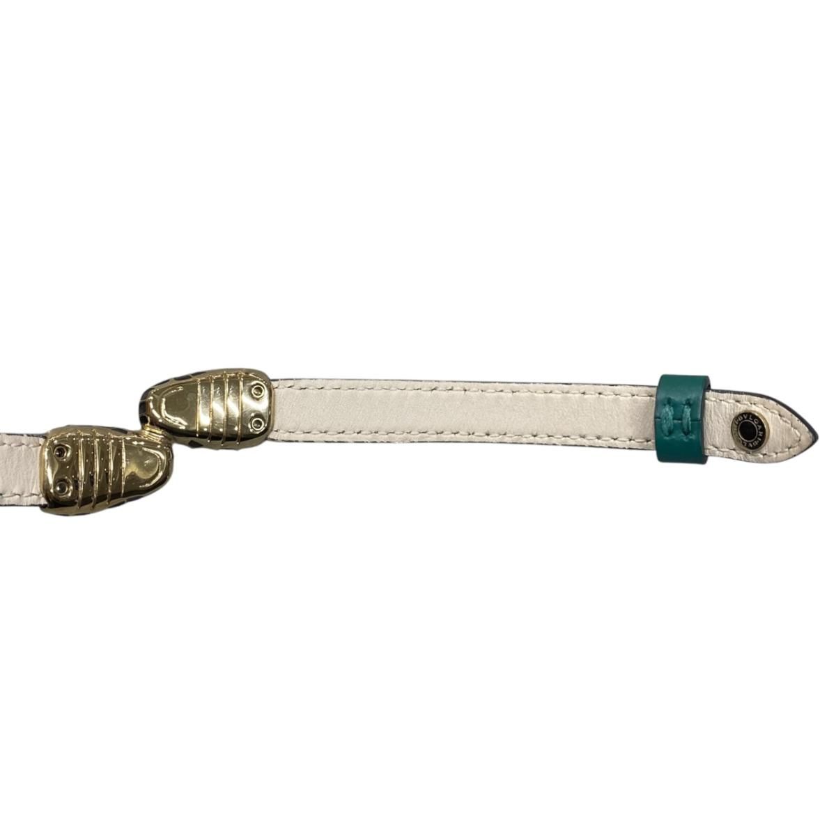 Bvlgari Bracelet Serpenti Forever Calf Leather Snakehead Emerald Green Gold — view 7