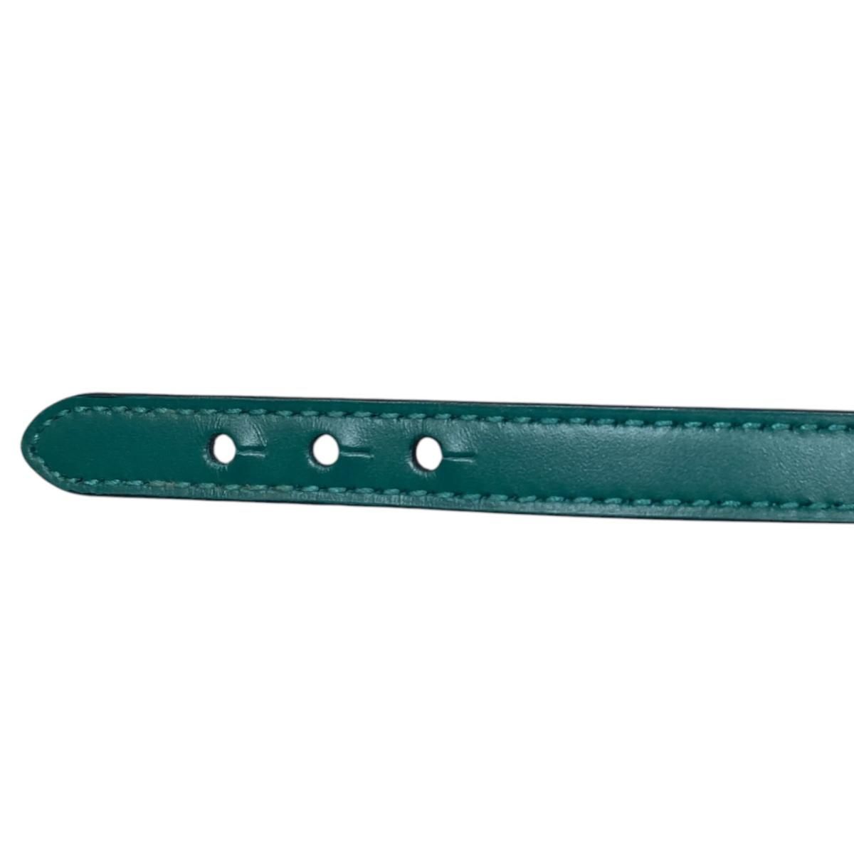 Bvlgari Bracelet Serpenti Forever Calf Leather Snakehead Emerald Green Gold — view 4