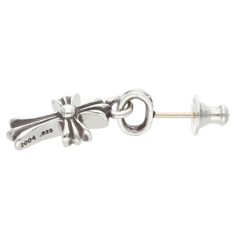 Chrome Hearts Bby Pprchn Baby Fat Drop Silver Earrings — view 4