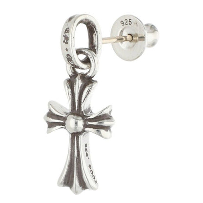 Chrome Hearts Bby Pprchn Baby Fat Drop Silver Earrings