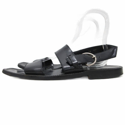 Prada Sandals Double Strap Leather Black 9 — view 2