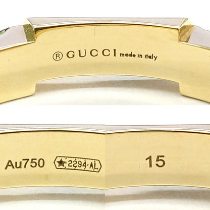 Gucci Ring Link to Love Octagon Green Tourmaline 18K Yellow Gold — view 8