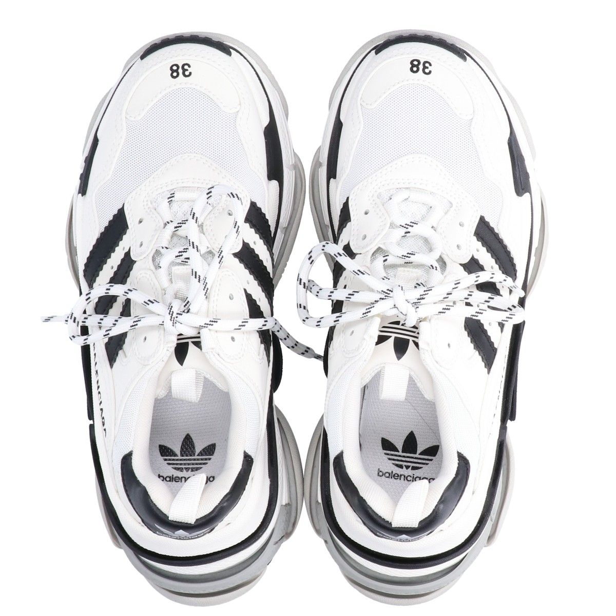 Balenciaga Adidas Triple S Low-Cut Sneakers — view 5