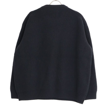 Celine Hedi Slimane Era Front Logo Oversize Crew Neck Knit Sweater — view 2