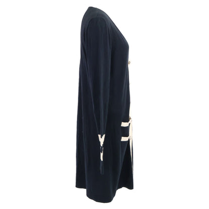 Chanel 08P CC Logo Handshake Cashmere Blend Long Cardigan 36 — view 2