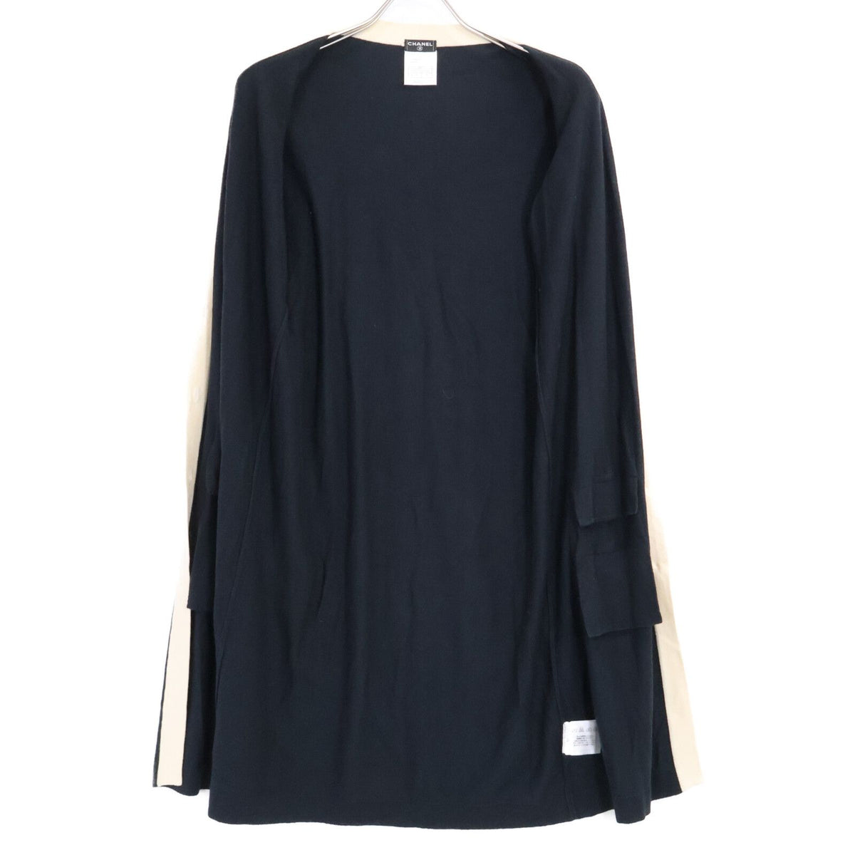 Chanel 08P CC Logo Handshake Cashmere Blend Long Cardigan 36 — view 4