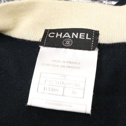 Chanel 08P CC Logo Handshake Cashmere Blend Long Cardigan 36 — view 5