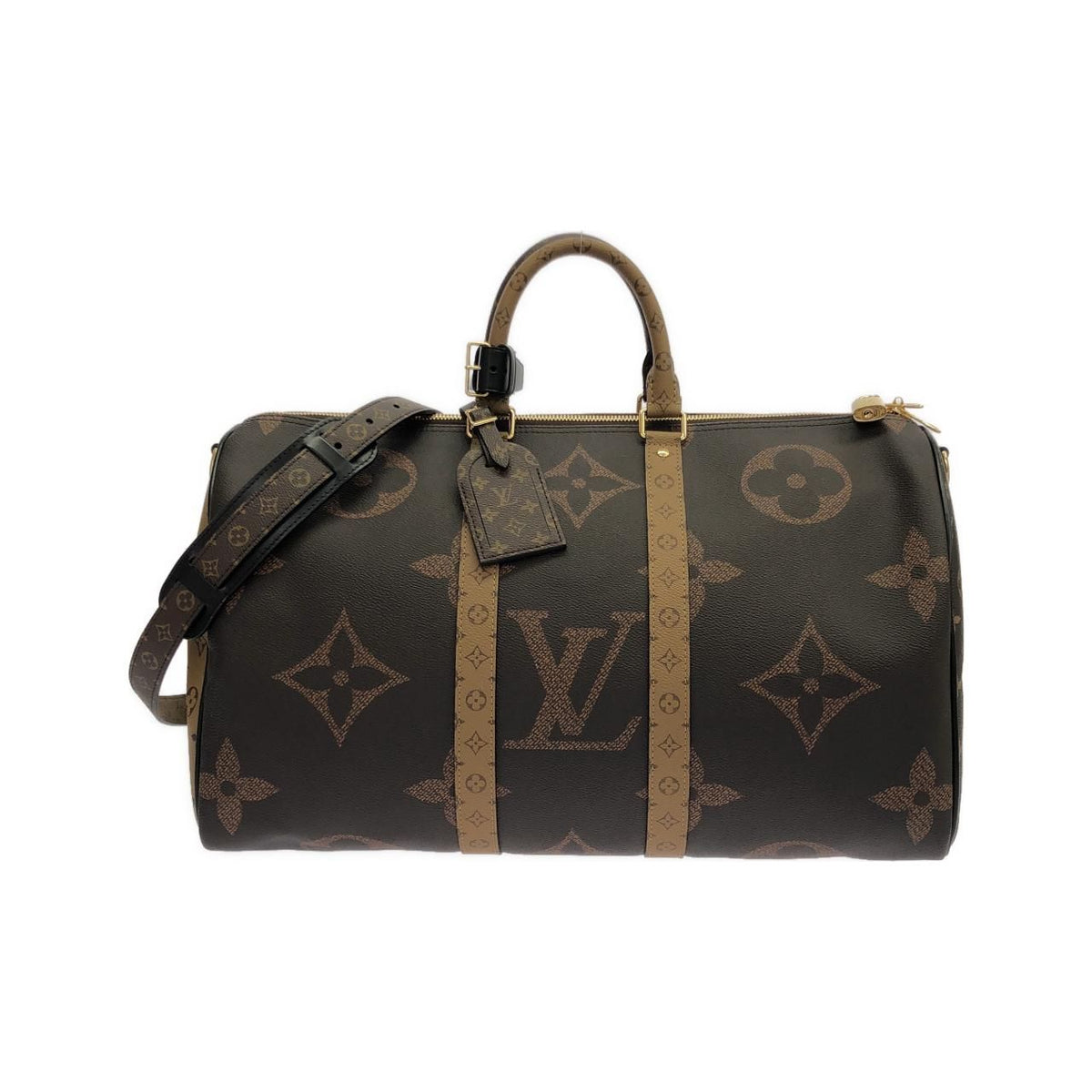 Louis Vuitton Monogram Giant Reverse Keepall Bandouliere 45 Boston Bag