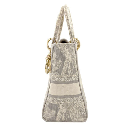 Dior Lady Dior D-Lite 2-Way Handbag Canvas — view 3