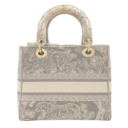 Dior Lady Dior D-Lite 2-Way Handbag Canvas — view 2