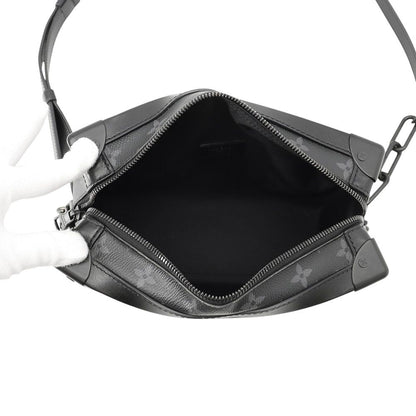 Louis Vuitton Shoulder Bag Monogram Eclipse Soft Trunk Black — view 5