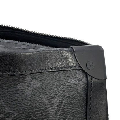 Louis Vuitton Shoulder Bag Monogram Eclipse Soft Trunk Black — view 8