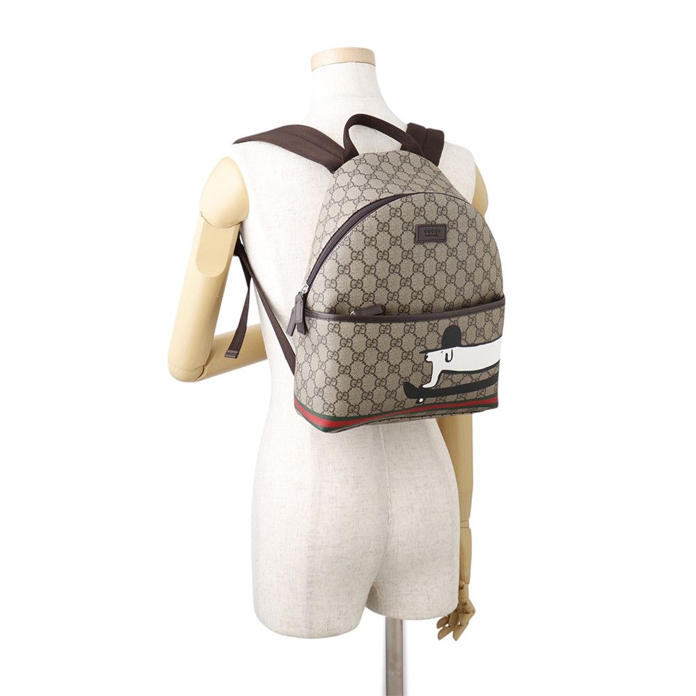 Gucci Backpack Children's Dog GG Supreme Leather Kids Euan Roberts — view 4