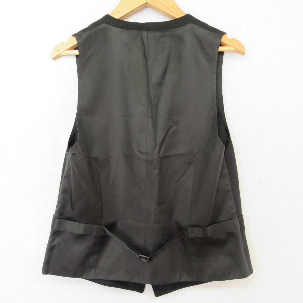 Celine Cashmere Flannel Gilet Vest 36 Black — view 2
