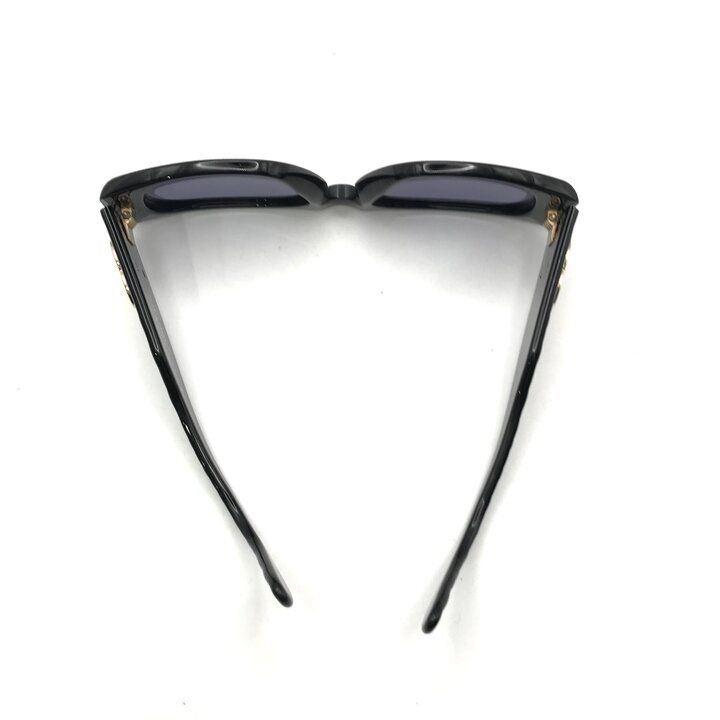 Chanel CC Logo Quilted Sunglasses Eyewear Black — view 7