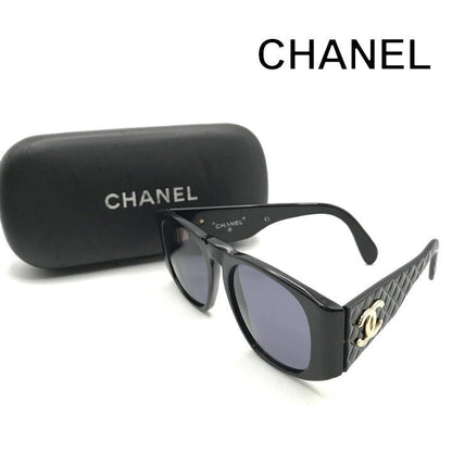 Chanel CC Logo Quilted Sunglasses Eyewear Black