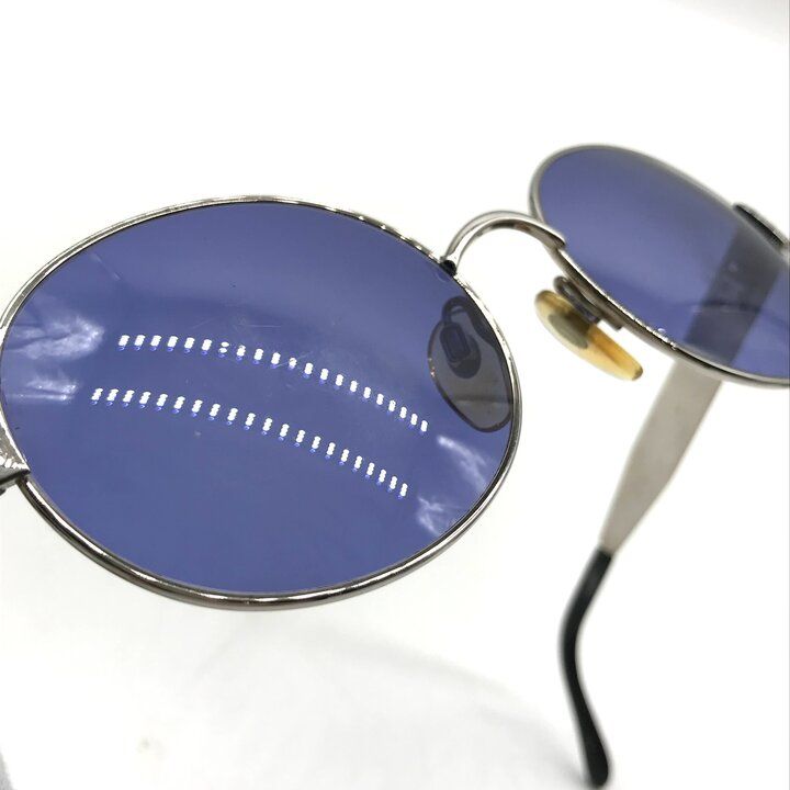 Chanel Logo Sunglasses Eyewear Blue Silver — view 8