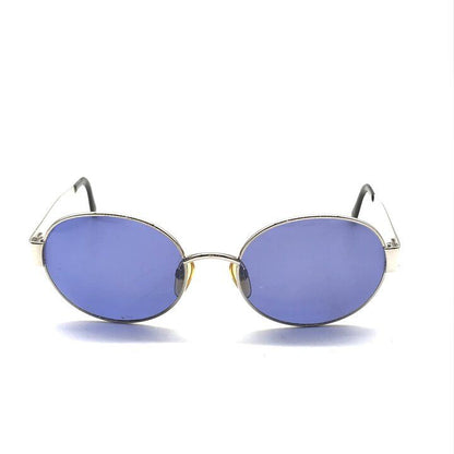 Chanel Logo Sunglasses Eyewear Blue Silver — view 2