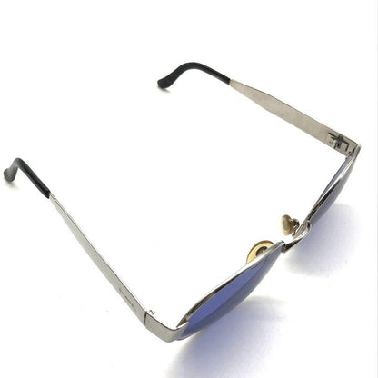Chanel Logo Sunglasses Eyewear Blue Silver — view 6