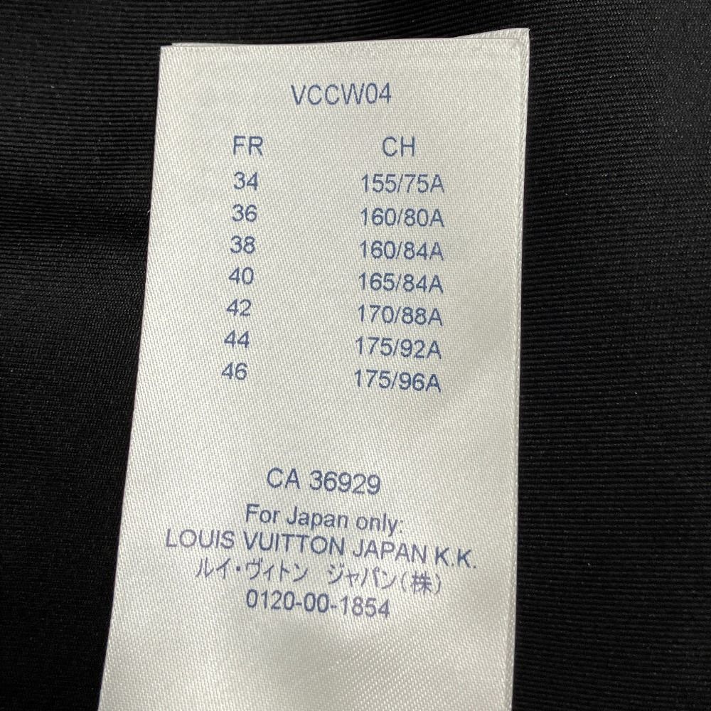 Louis Vuitton Monogram Tweed Knit Switch Front Zip Dress 36 Black — view 8