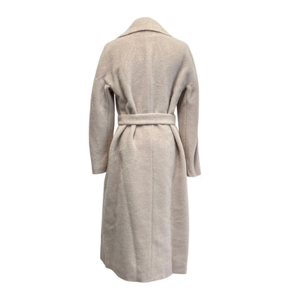 Max Mara Studio Alpaca Cowl Gown Coat 36 Light Pink — view 3