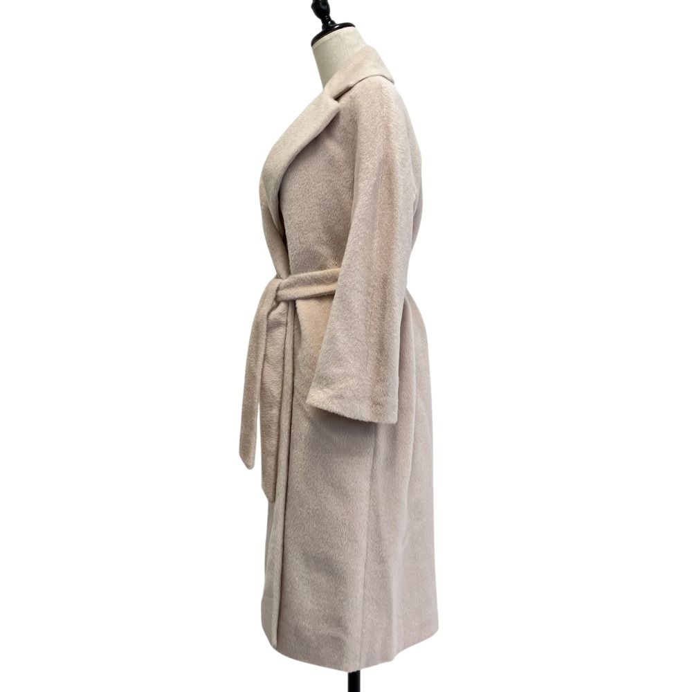 Max Mara Studio Alpaca Cowl Gown Coat 36 Light Pink — view 2