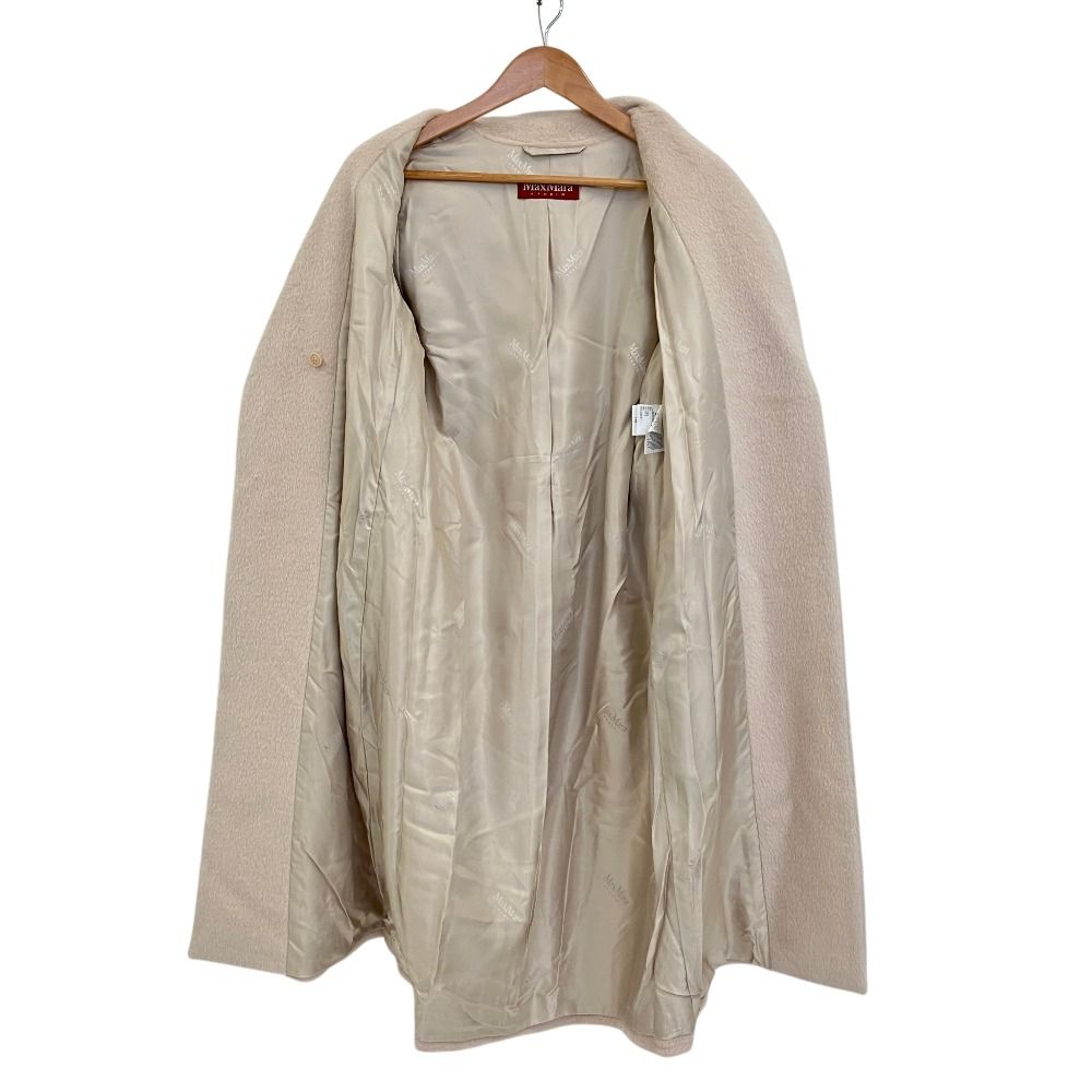 Max Mara Studio Alpaca Cowl Gown Coat 36 Light Pink — view 4
