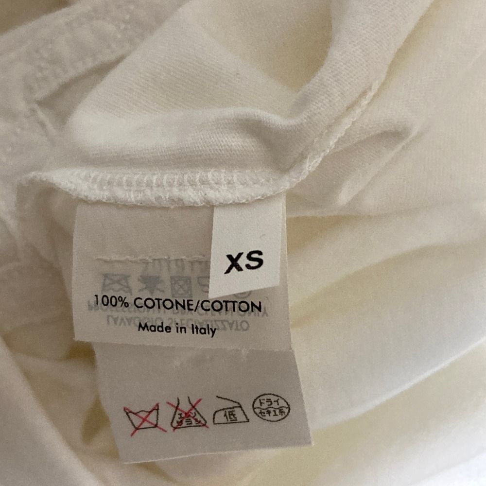 Saint Laurent Cassandra Logo Short Sleeve T-Shirt XS White — view 8