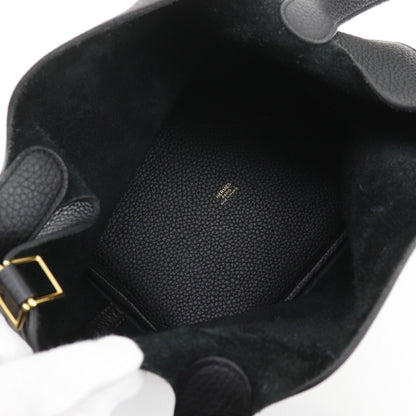 Hermes Picotin Lock 22 Taurillon Clemence Black Handbag — view 6