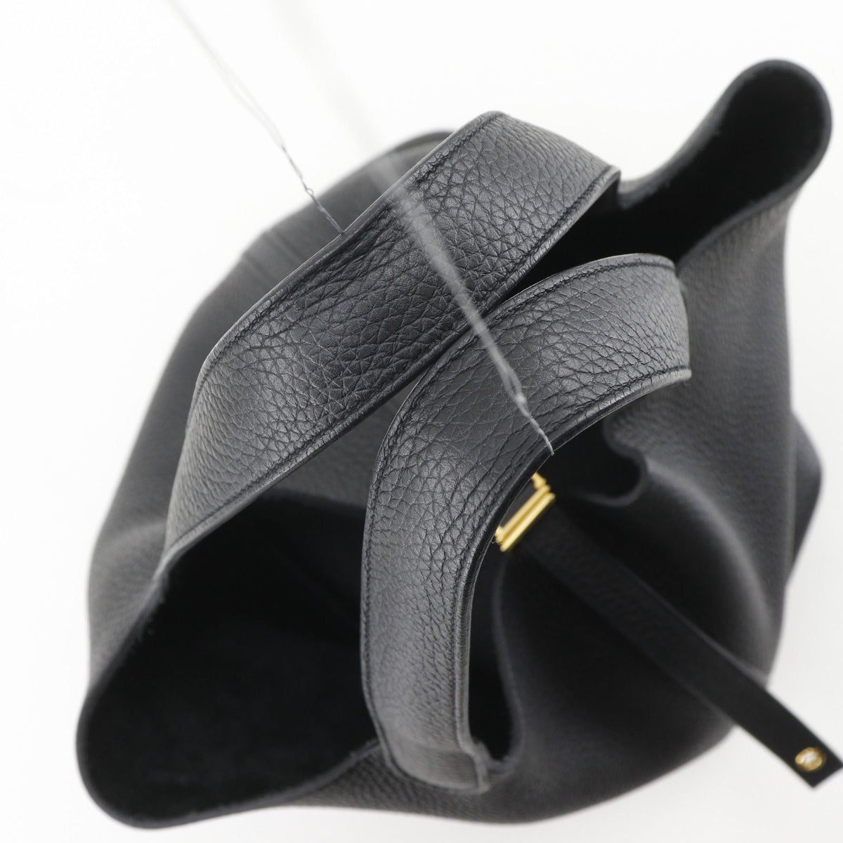 Hermes Picotin Lock 22 Taurillon Clemence Black Handbag — view 5
