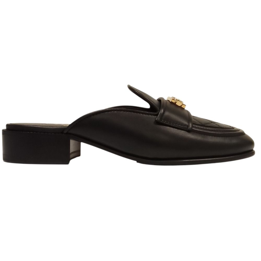 Chanel Boy Quilted Sandals Black 38 — view 4