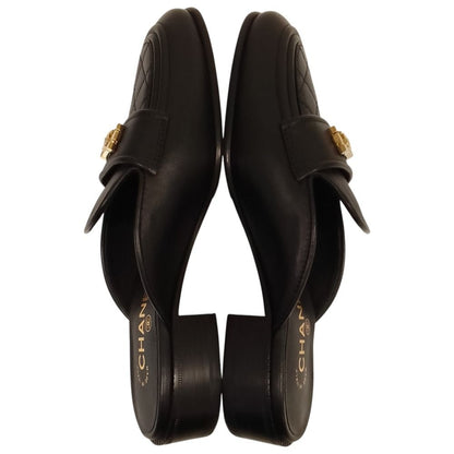 Chanel Boy Quilted Sandals Black 38 — view 6