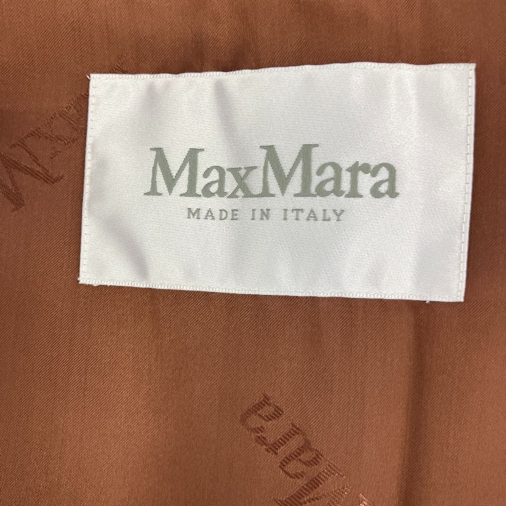 Max Mara 100% Camel Hooded Gown Coat 34 Brown — view 8