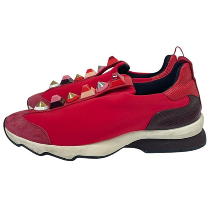 Fendi Rainbow Studded Neoprene Sneakers — view 4