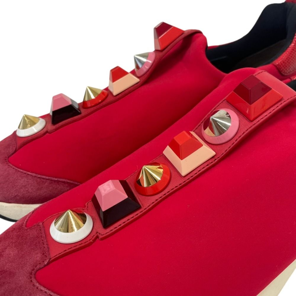 Fendi Rainbow Studded Neoprene Sneakers — view 8