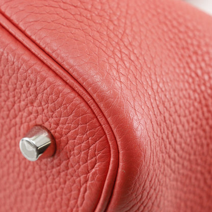 Hermes Picotin Lock 22 Taurillon Clemence Pink C Handbag — view 7